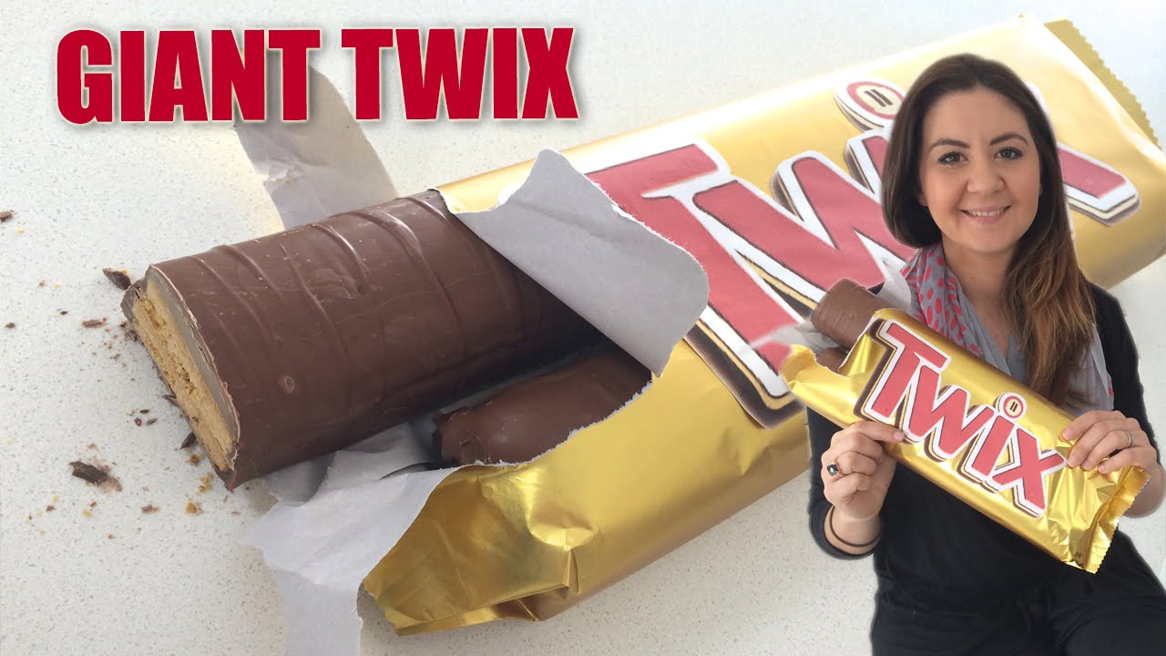 GIANT TWIX Candy Bar Recipe HOW TO COOK THAT Ann Reardon