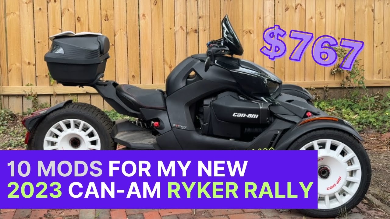 10 mods for my new 2023 Can-Am Ryker Rally