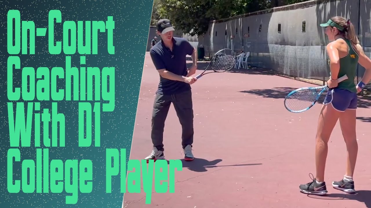 On Court Coaching Session With D1 College Player - Backhand Advice
