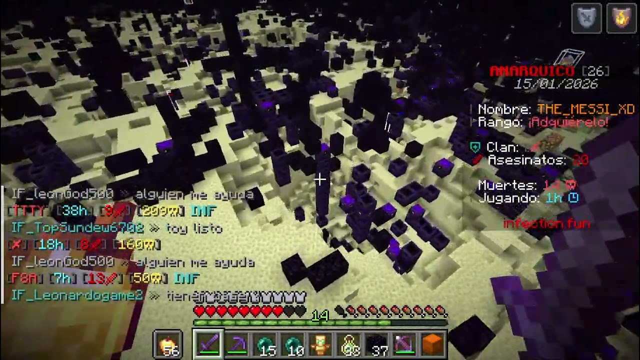 segundo video de minecraft anarquico de infection