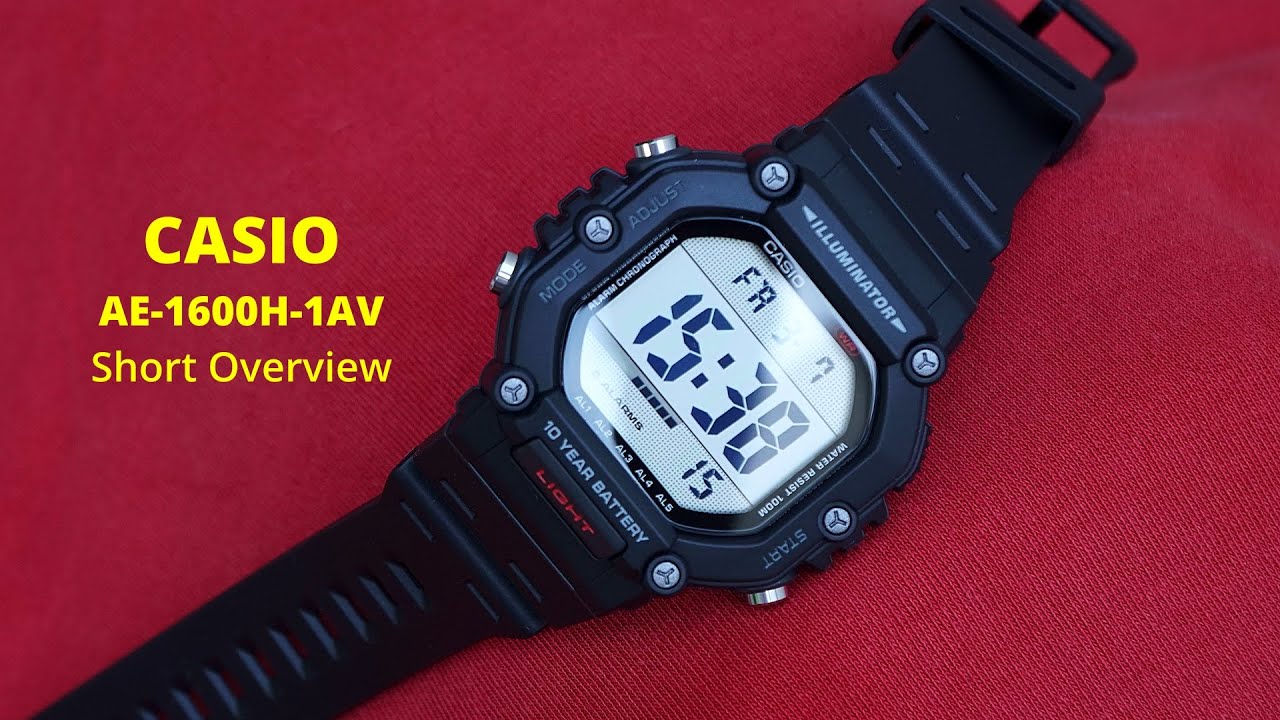 Casio AE-1600H-1AV Short Overview
