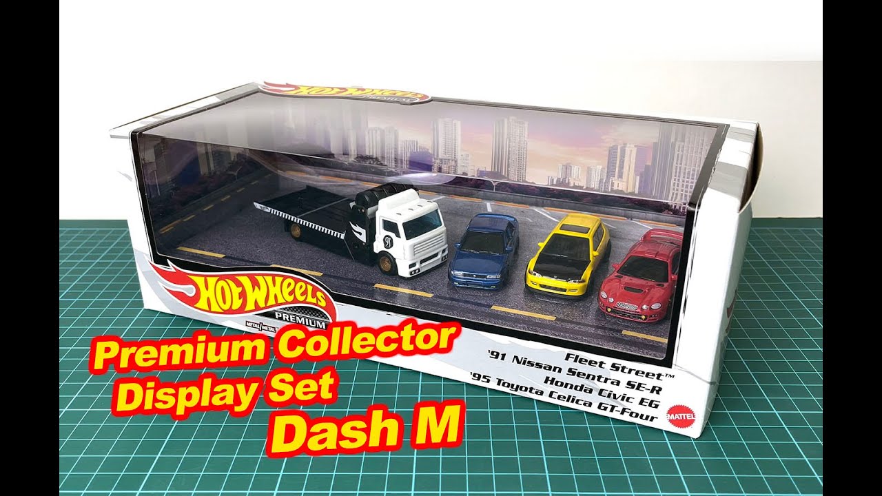 Hot Wheels '91 Nissan Sentra SE-R, Honda Civic EG, Premium Collector Display Sets Dash M