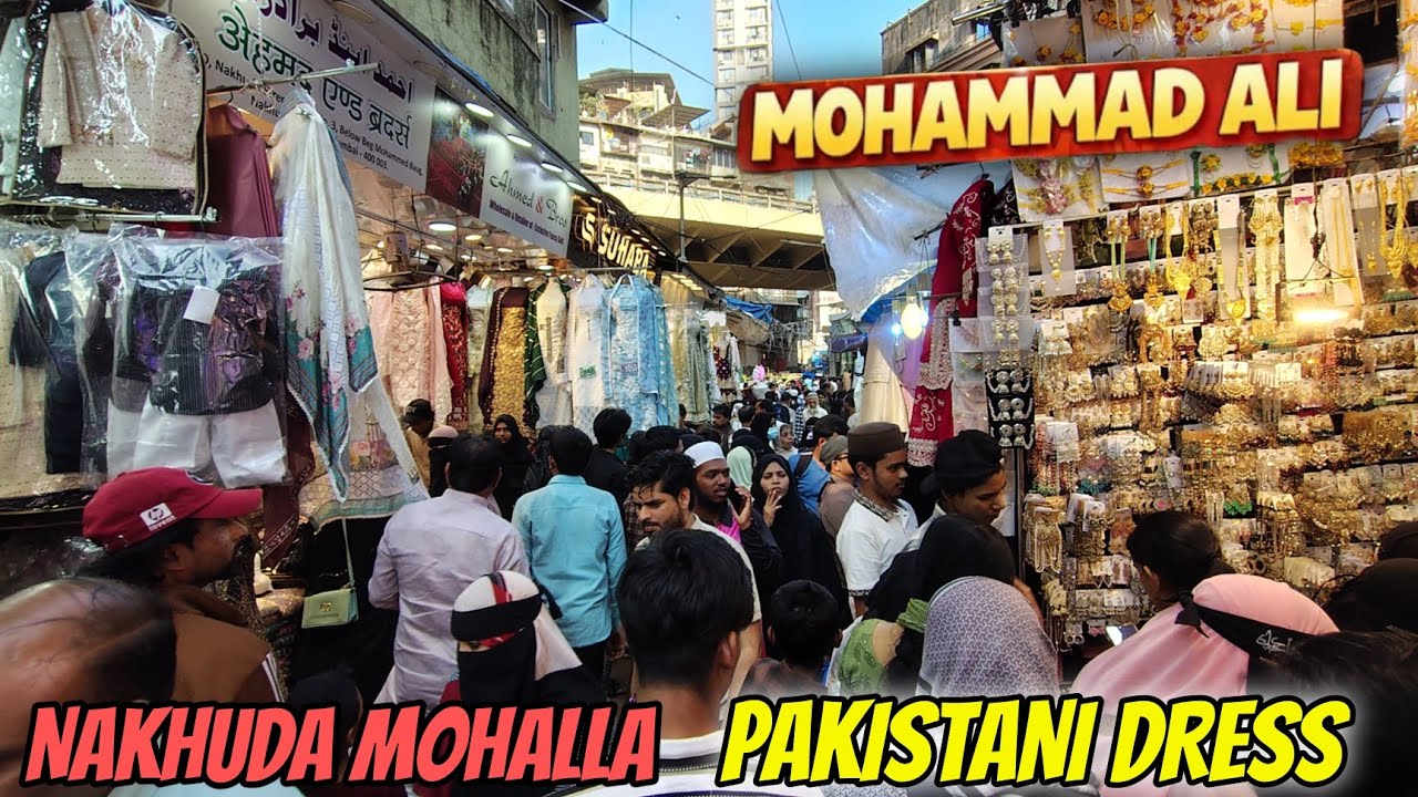 NAKHUDA MOHALLA FULL EXPLORE || PAKISTANI DRESS👘 ₹2000 SE SHARARA 👗#mumbai #nakhudamohallamarket