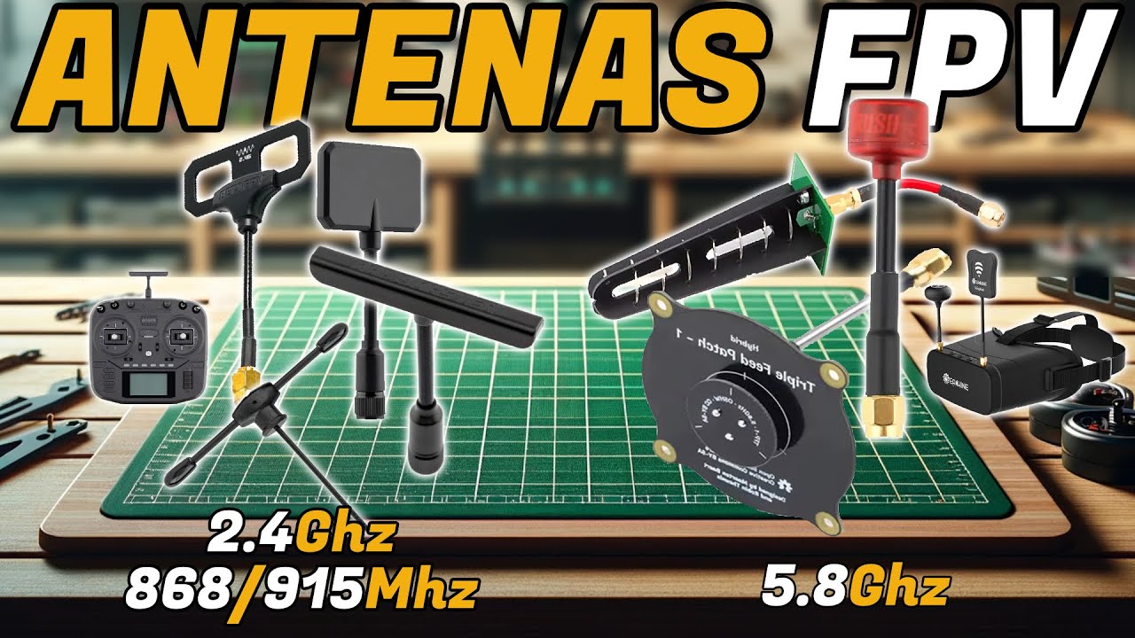 🔶Todo Sobre ANTENAS FPV🔶ANTENAS para VIDEO y para EMISORA, FRECUNCIAS, POLARIZACION, CONECTORES etc.