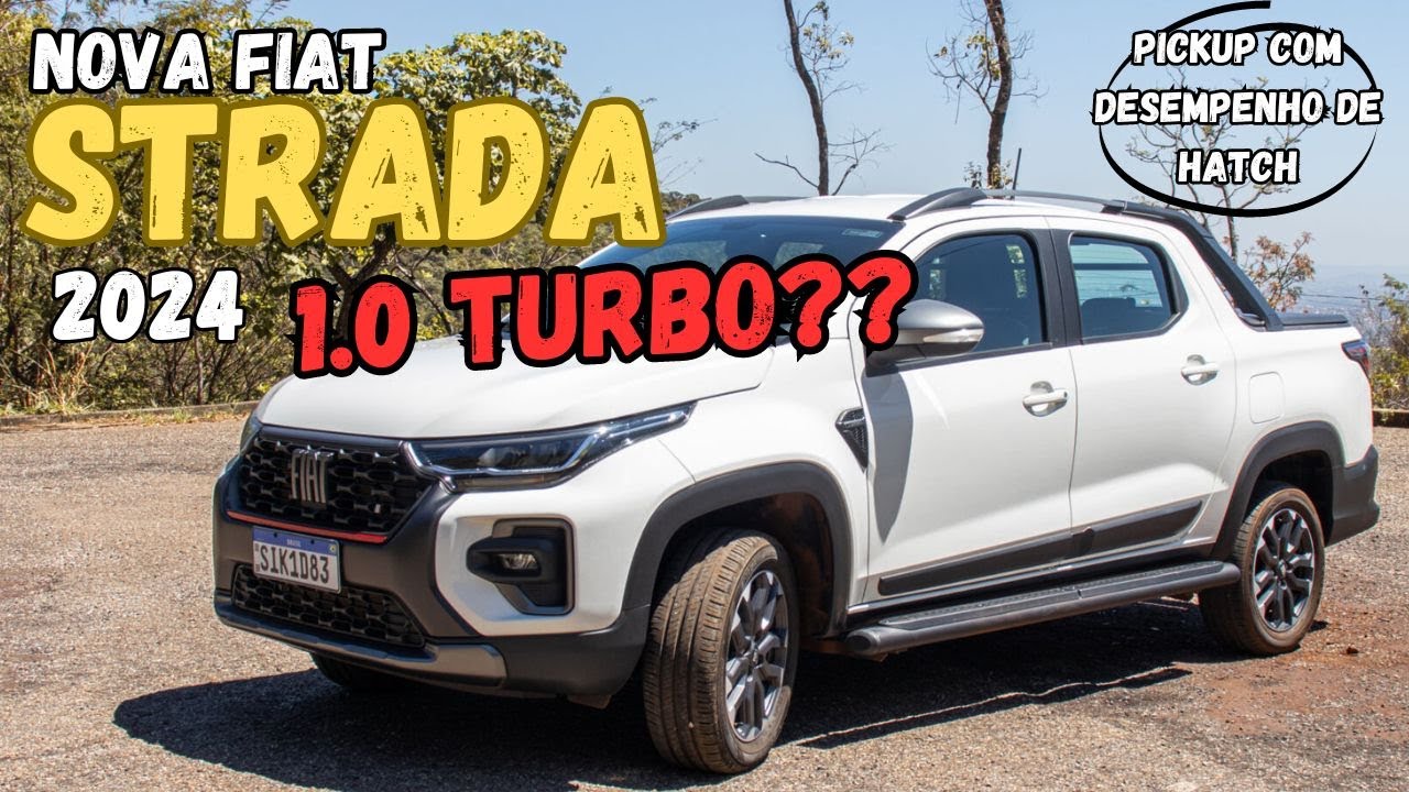 Nova FIAT STRADA 2024 1.0 Turbo; Conforto de Carro de Passeio, Utilit&aacute;rio Como Uma Picape.