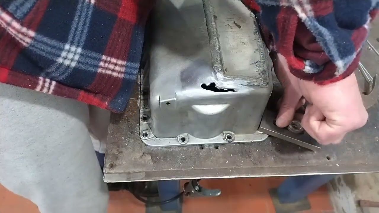 Solda de cárter em alumínio com uppertig 230ACDC