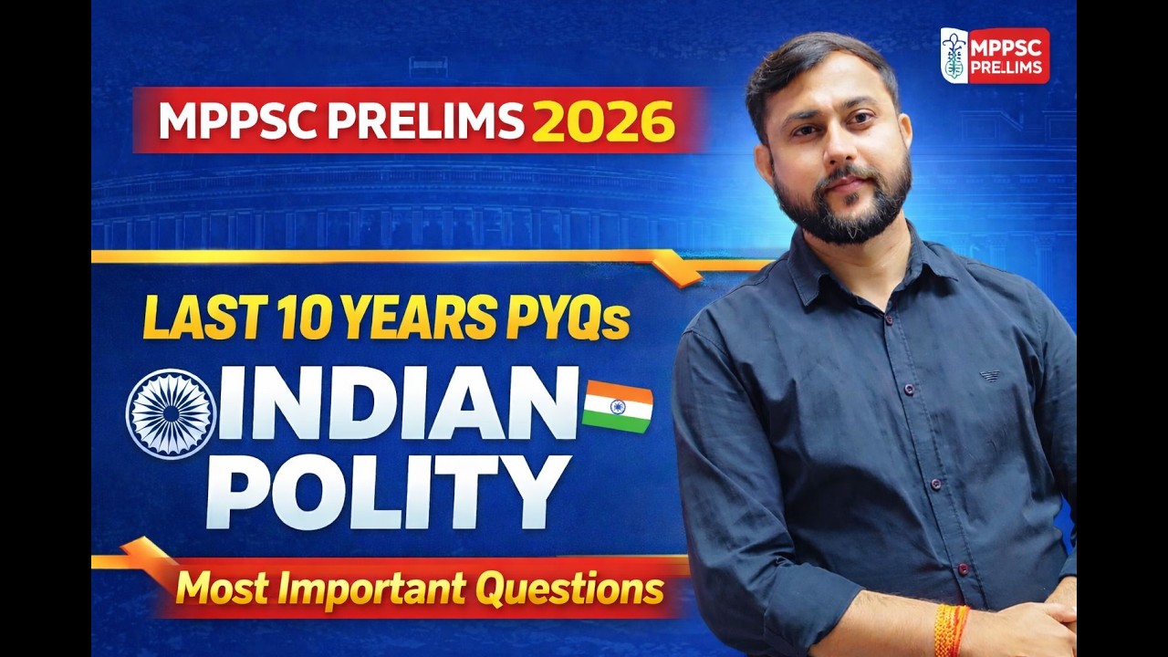 MPPSC Prelims 2026 | Indian Polity last 10 years PYQS | most important previous year questions Part2