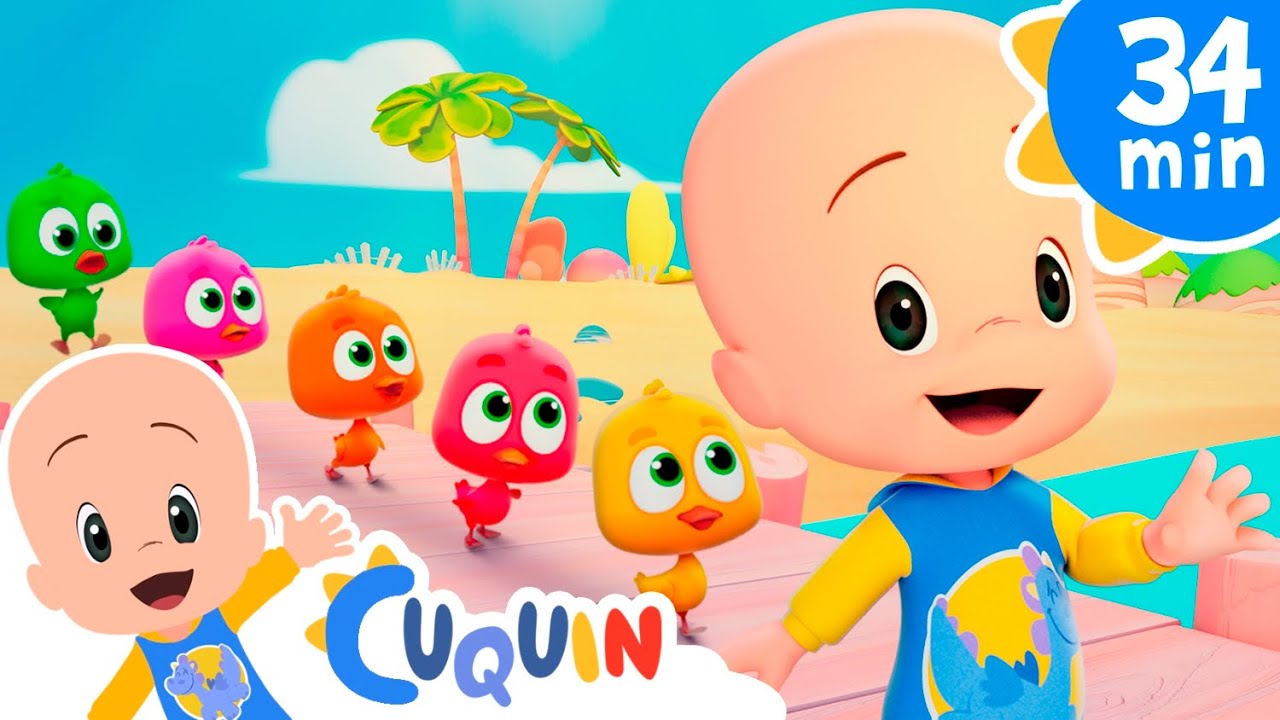 Cinco patitos nadan y más canciones y episodios de Cuquín