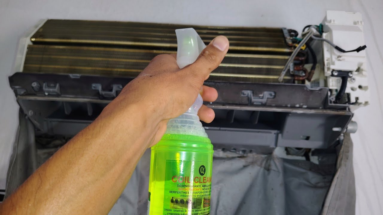 ¿Hace falta el desincrustante para lavar el evaporador de un aire acondicionado?