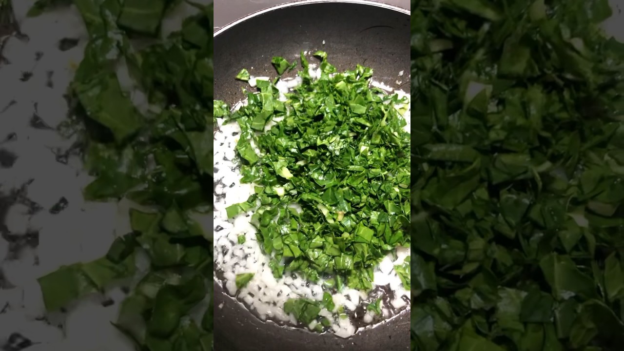 Frying Spinach and Onion #shorts #frying #spinach #onions #dailyshorts #halloweenwithshorts #beef