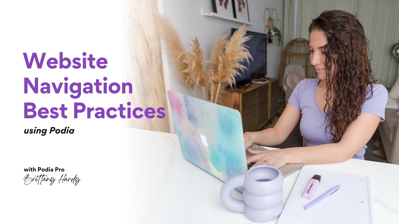 Podia How to: Website Navigation (Your Questions Answered) | Brittany, Certified Podia Pro