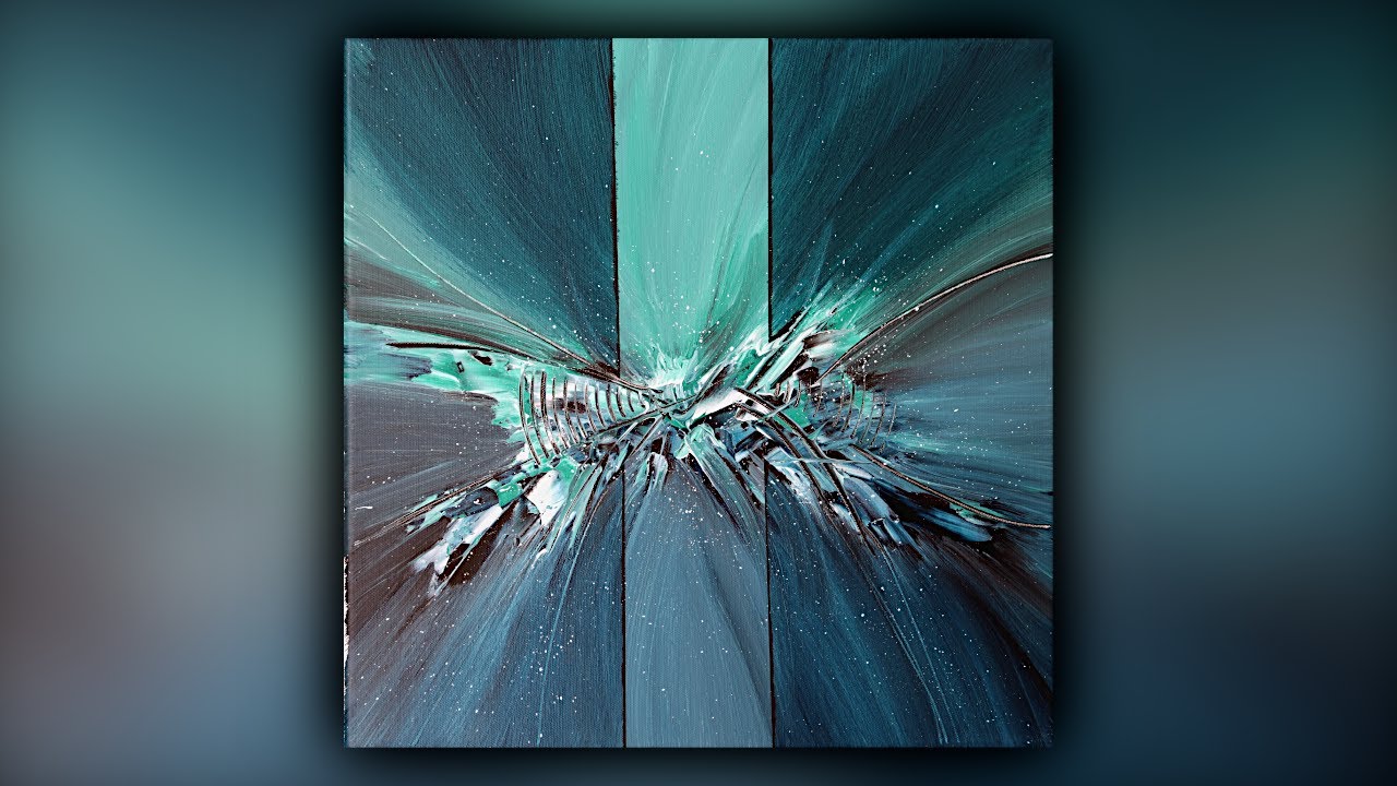 Abstract Painting / Satisfying / Masking Tape / Palette Knife / Demo #102