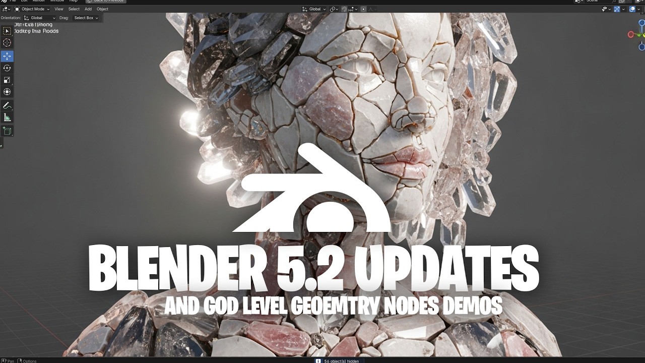 New blender 5.2 updates and god level geometry nodes