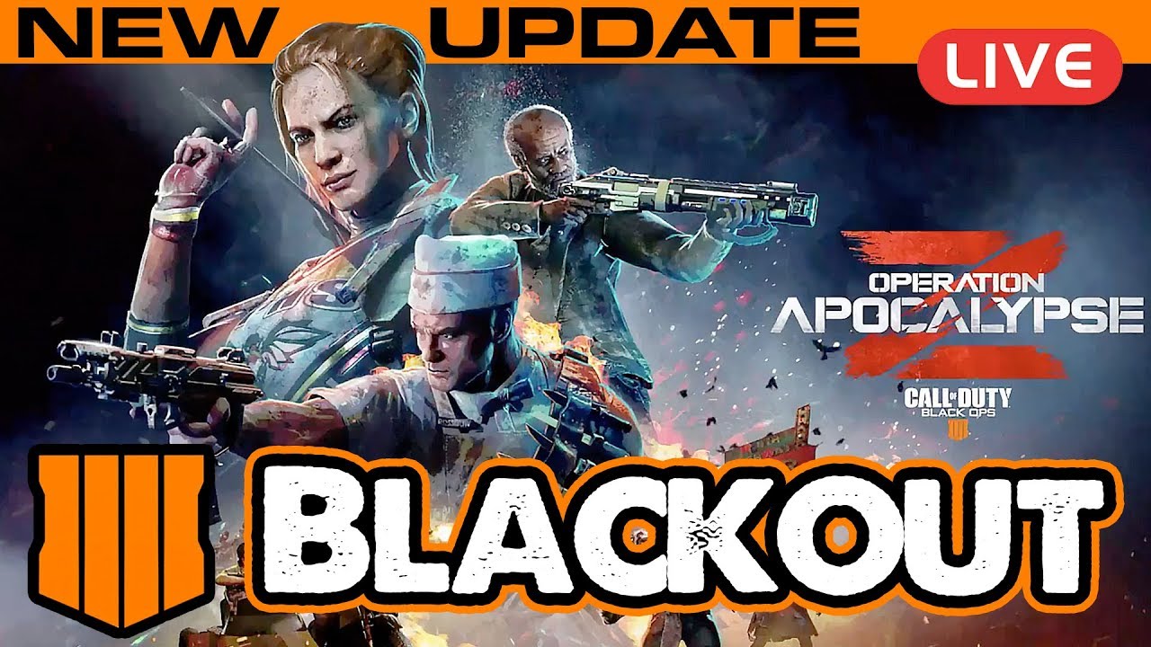 COD Apocalypse Z UPDATE 1.20 Blackout PS4 Pro // Call of Duty Black ops 4 Live Stream Gameplay