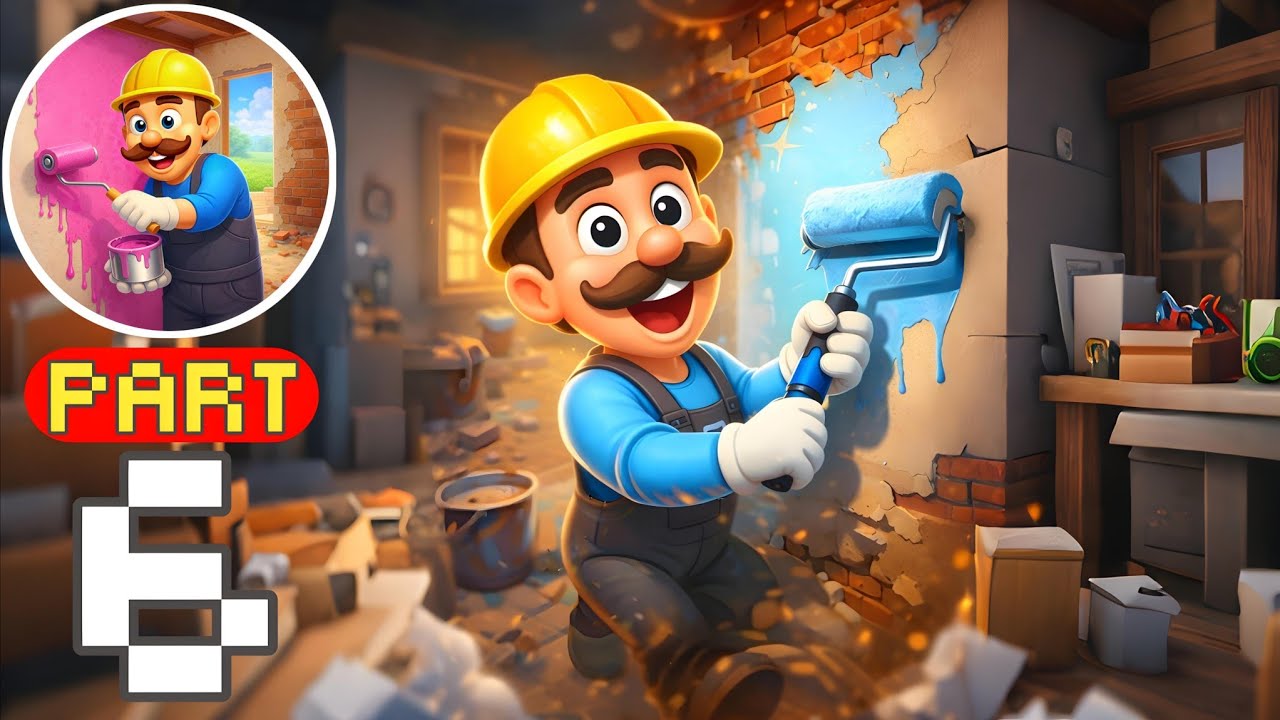 🔨Renovation Master – Gameplay Walkthrough Part 6 – Satisfying Room Renovation Process (iOS, Android)