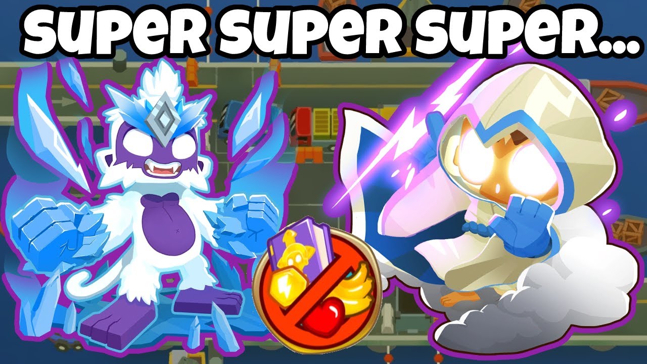 Cargo Chimps with Super Brittle and Super Storm (and Super Monkey) - Bloons TD 6