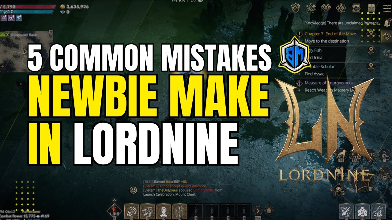 5 COMMON MISTAKES NEWBIE MAKES IN LORDNINE INFINITE! MUST WATCH! #lordnine