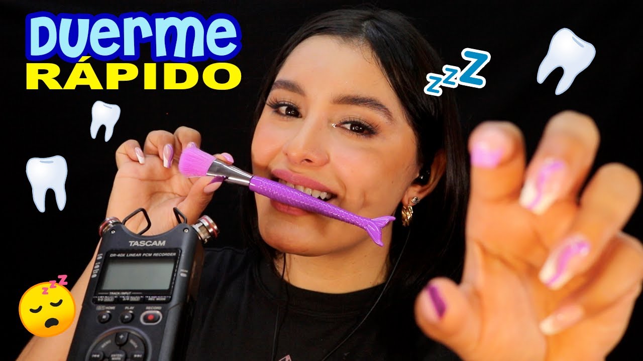 ASMR 40 MIN 👄 Estudia, Duerme o Concéntrate I Tap en los DIENTES 😴 & Mouth Sounds de Fondo