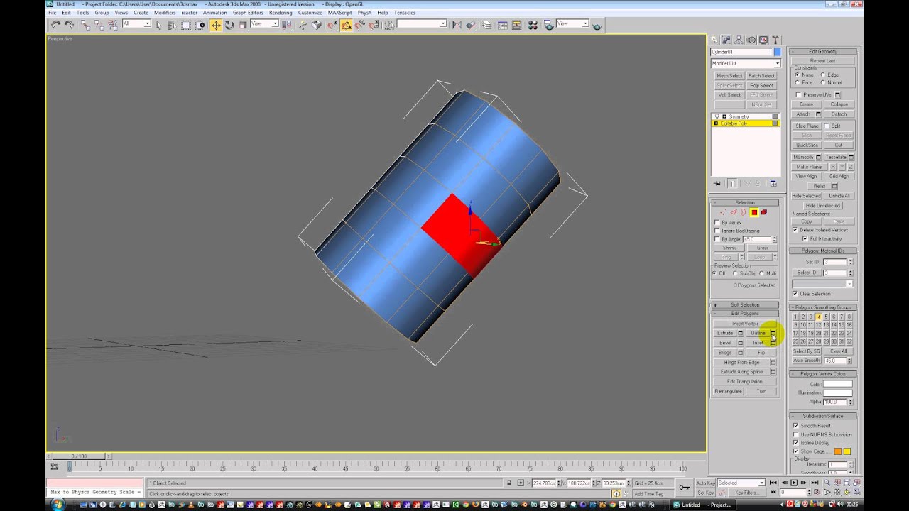 ***Not For Children*** modeling with symmetry in 3dsmax