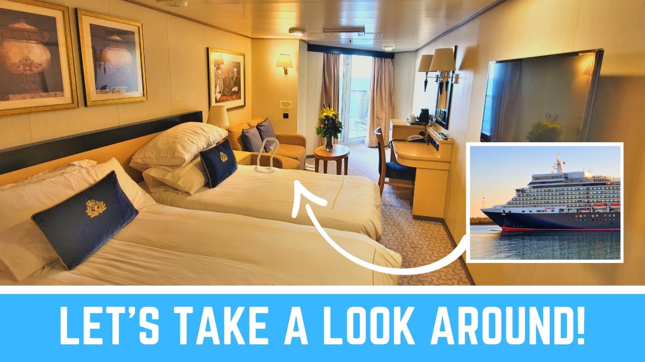Экскурсия по каюте с балконом на лайнере Cunard Queen Elizabeth