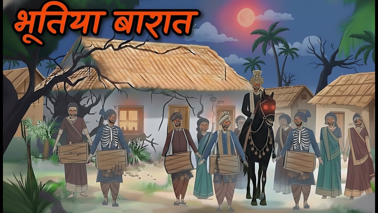 गांव में भूतिया बारात - रात 12 बजे ! Hindi Bhutiya Kahani l Haunted Train Station l Horror Story