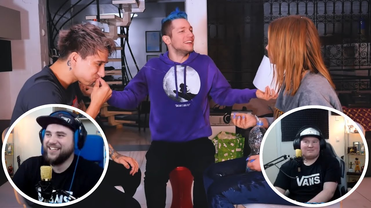 Alles ins Gesicht😅 | Ultra Lachflash Flachwitz Challenge 💦😂 mit Julien Bam und Julia Beautx reaction