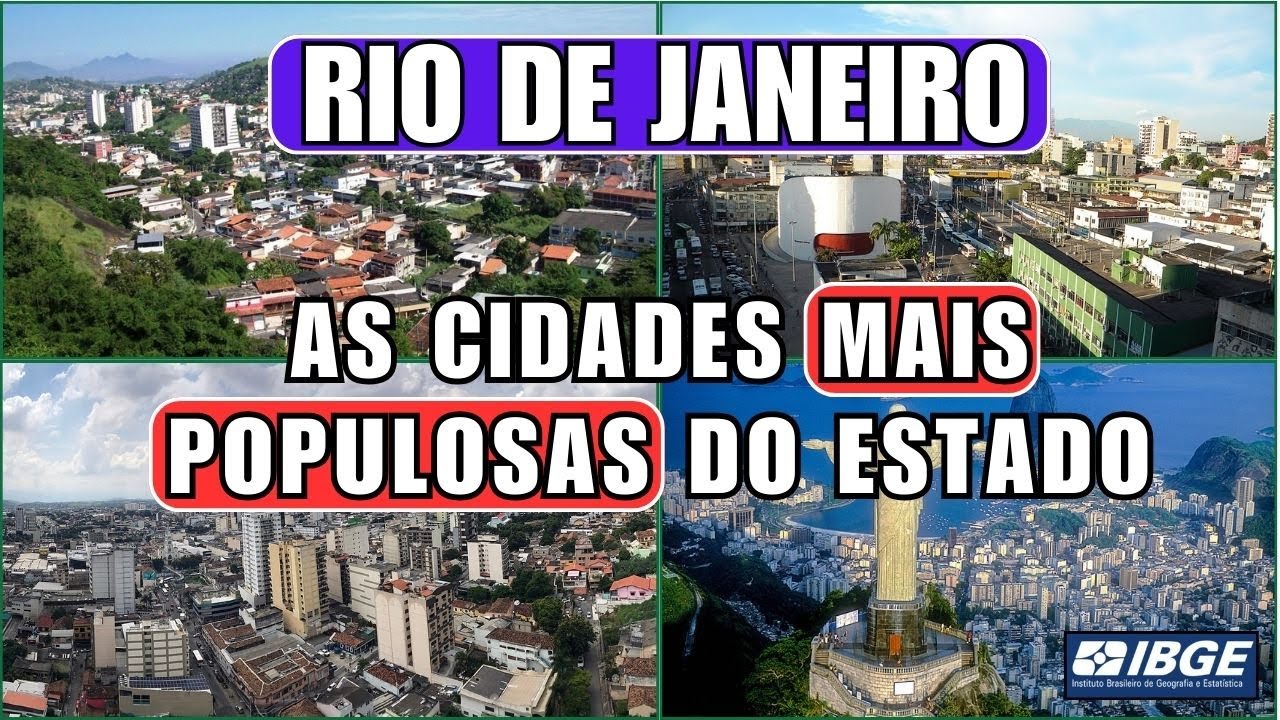 As CIDADES mais POPULOSAS do RIO DE JANEIRO ‐ Estimativa do IBGE
