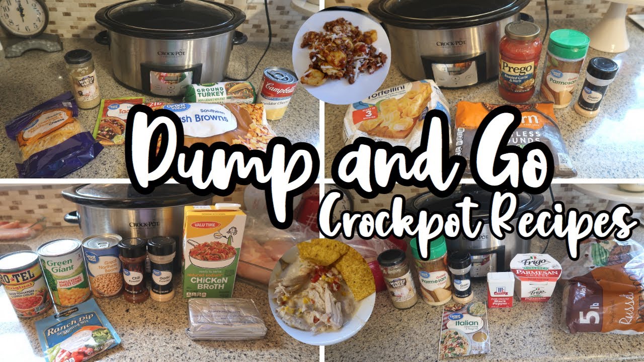 EASY DUMP AND GO CROCK POT RECIPES | CROCK POT MEALS