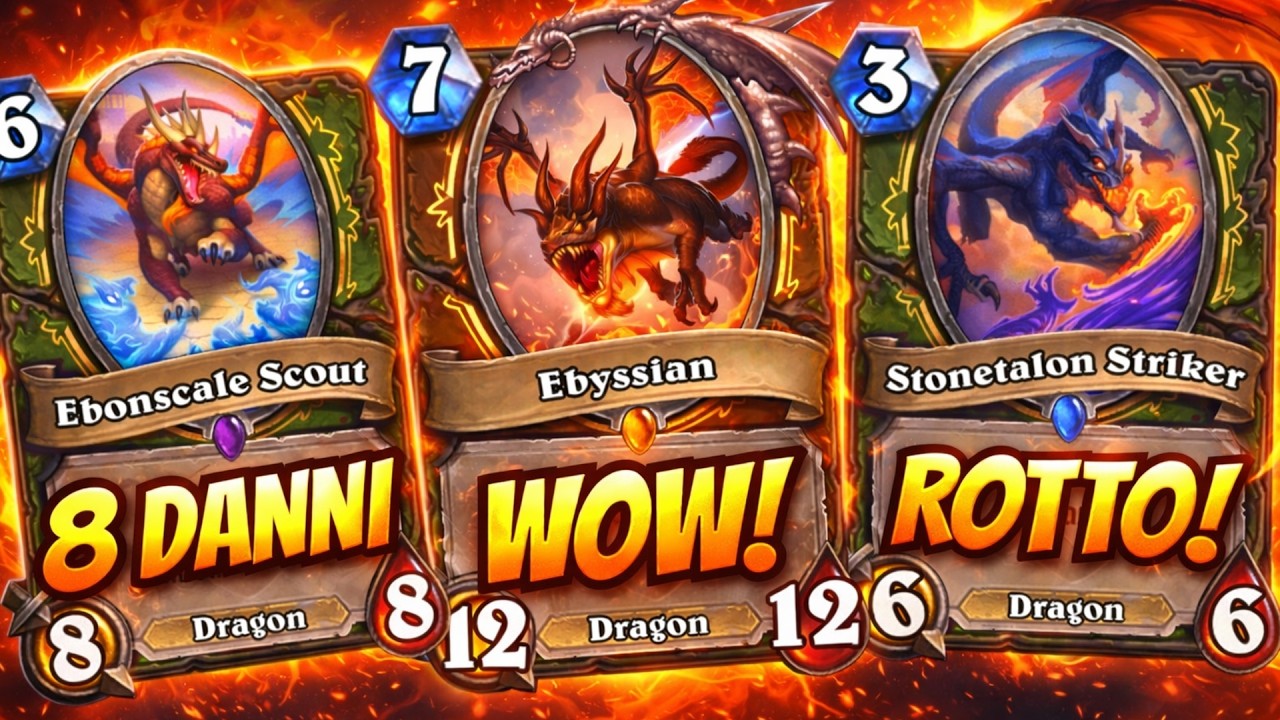 [THEORYCRAFT] 8 DANNI?! 3 mana 6/6?!? ILLEGALE! Dragon Hunter | Hearthstone ITA
