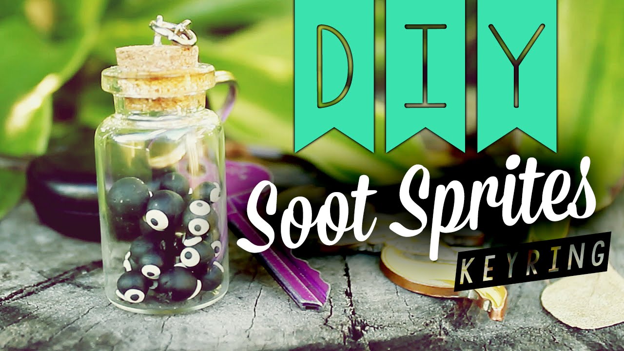 DIY ♥ Soot Sprites Keyring - Studio Ghibli