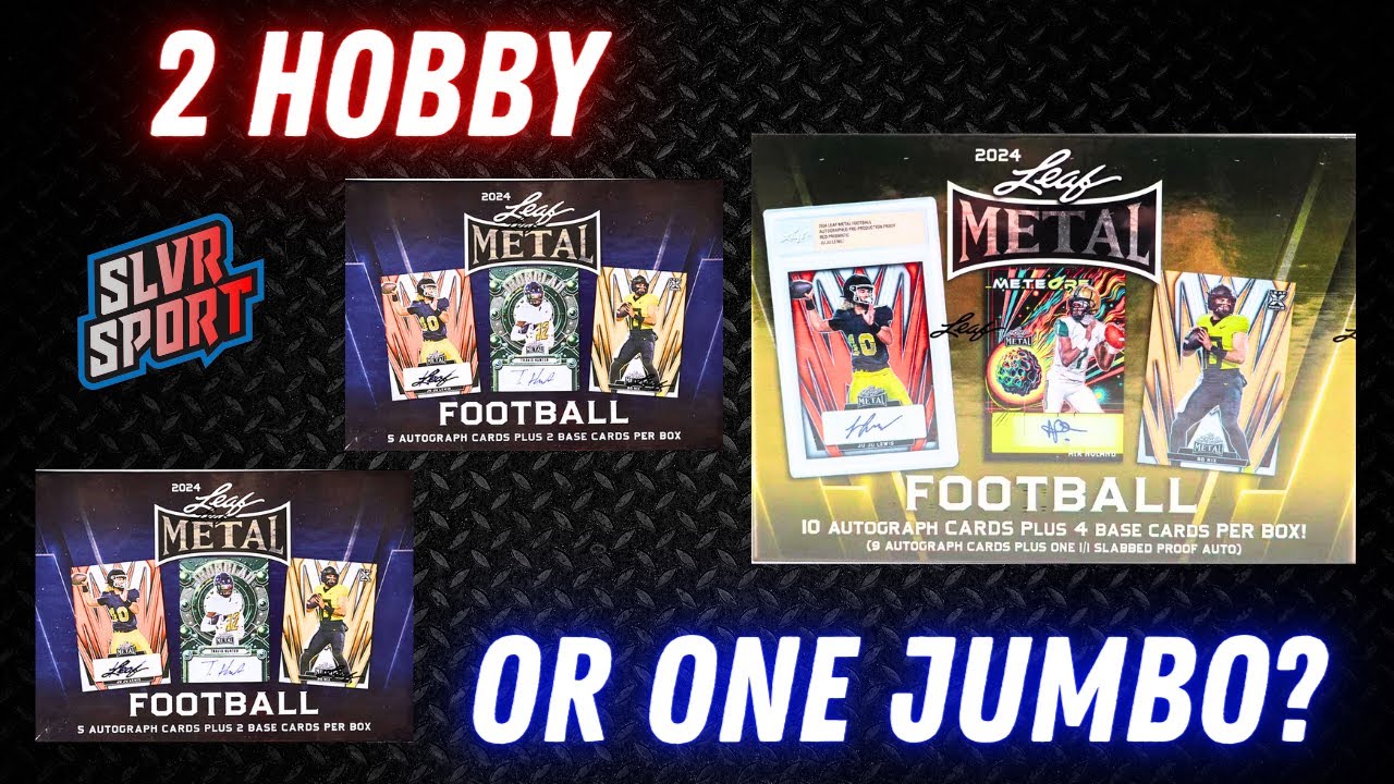 10 АВТОМОБИЛЕЙ! - Футбольный набор Leaf Metal 2024 Hobby Box (X2) - Лучше, чем Jumbo?