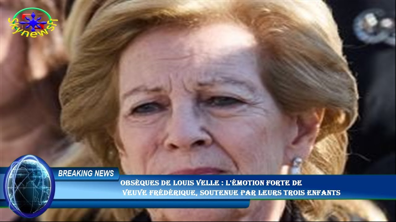 Obsèques de Louis Velle : l'émotion forte de  veuve Frédérique, soutenue par leurs trois enfants