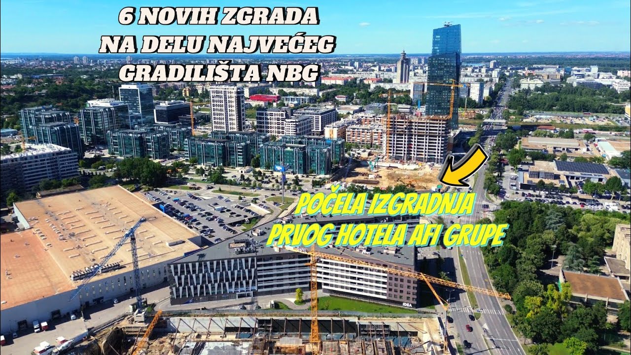 Novi Beograd početak izgradnje novog hotela Afi grupe,najveće gradilište 6 novih projekata blokova