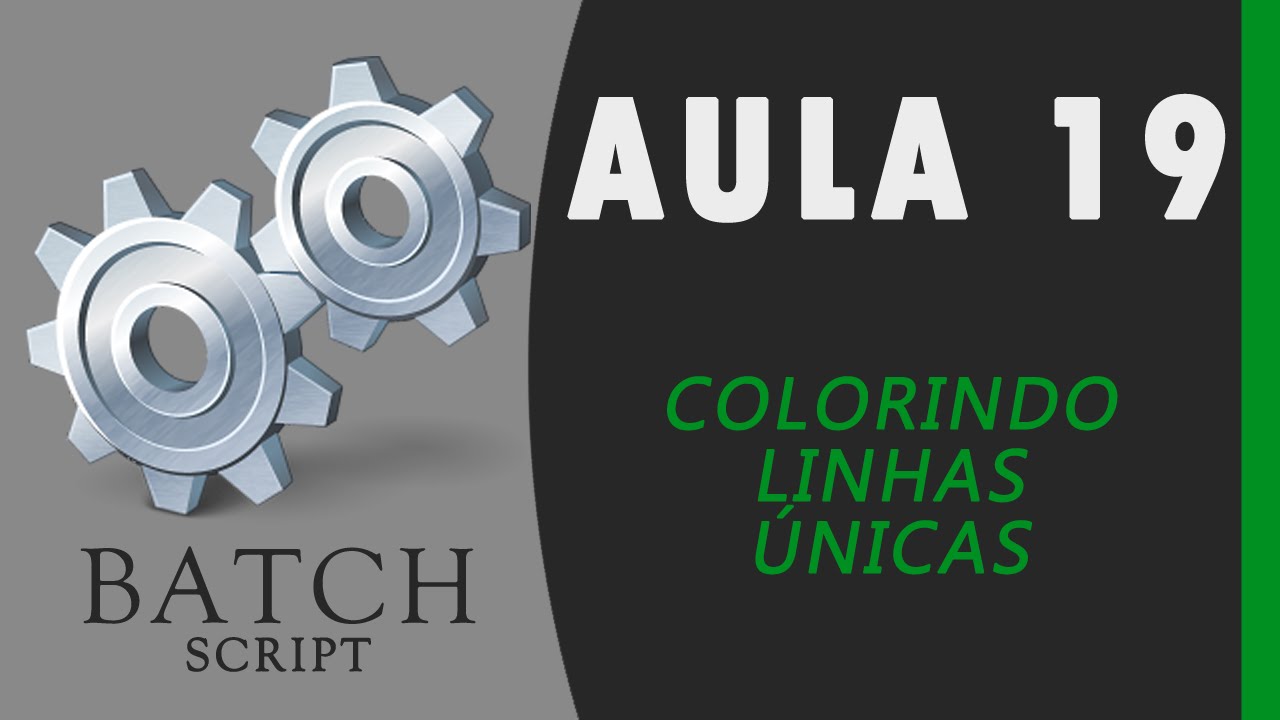 Curso de CMD - 19: Colorindo Linhas Únicas [PRÁTICA]