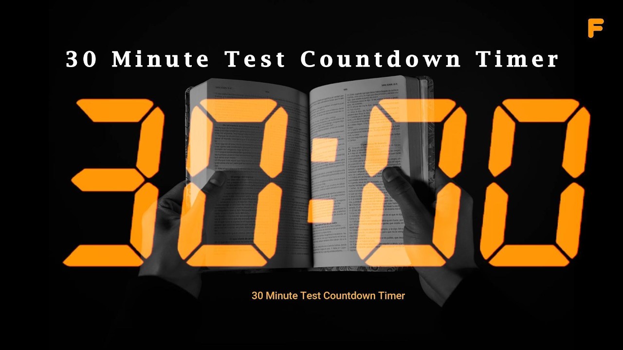 30 Minute Test Countdown Timer