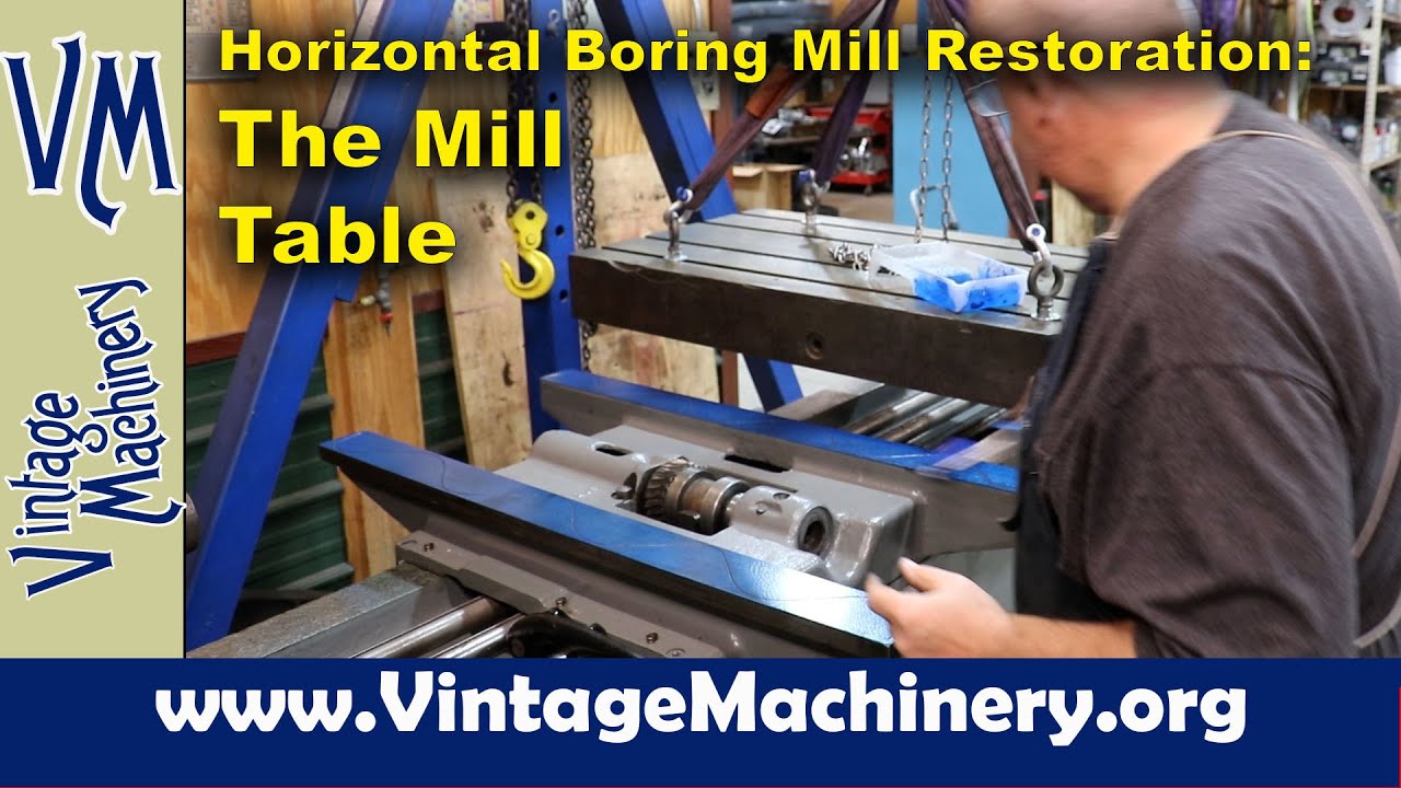 Horizontal Boring Mill Restoration: Scraping, Grooving and Reassembling the Table