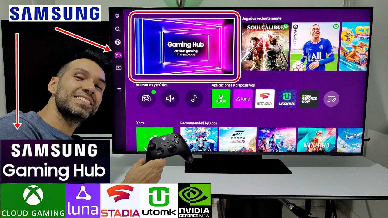 Samsung Gaming Hub для Smart TV: обзор и мнения / Xbox Cloud Gaming Geforce Now Amazon Luna