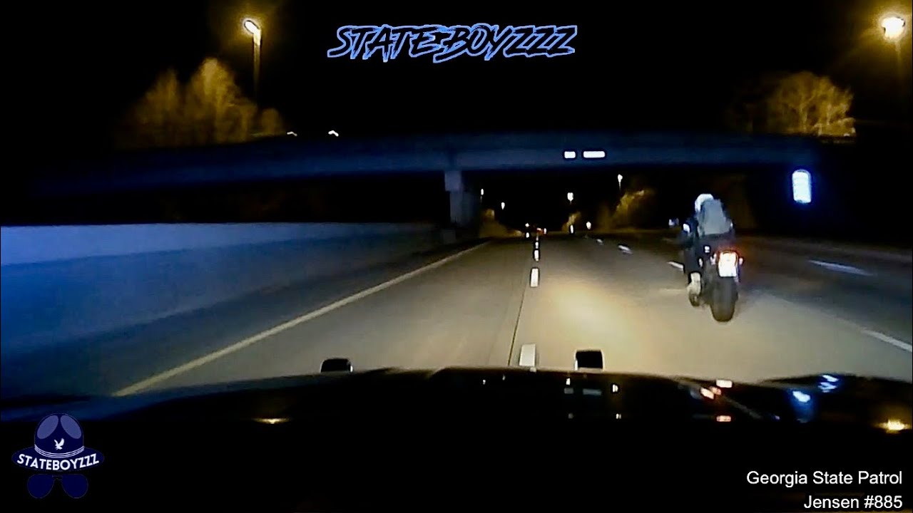 Biker Crashes At Extremely High Speeds Trying To Get Away From GSP