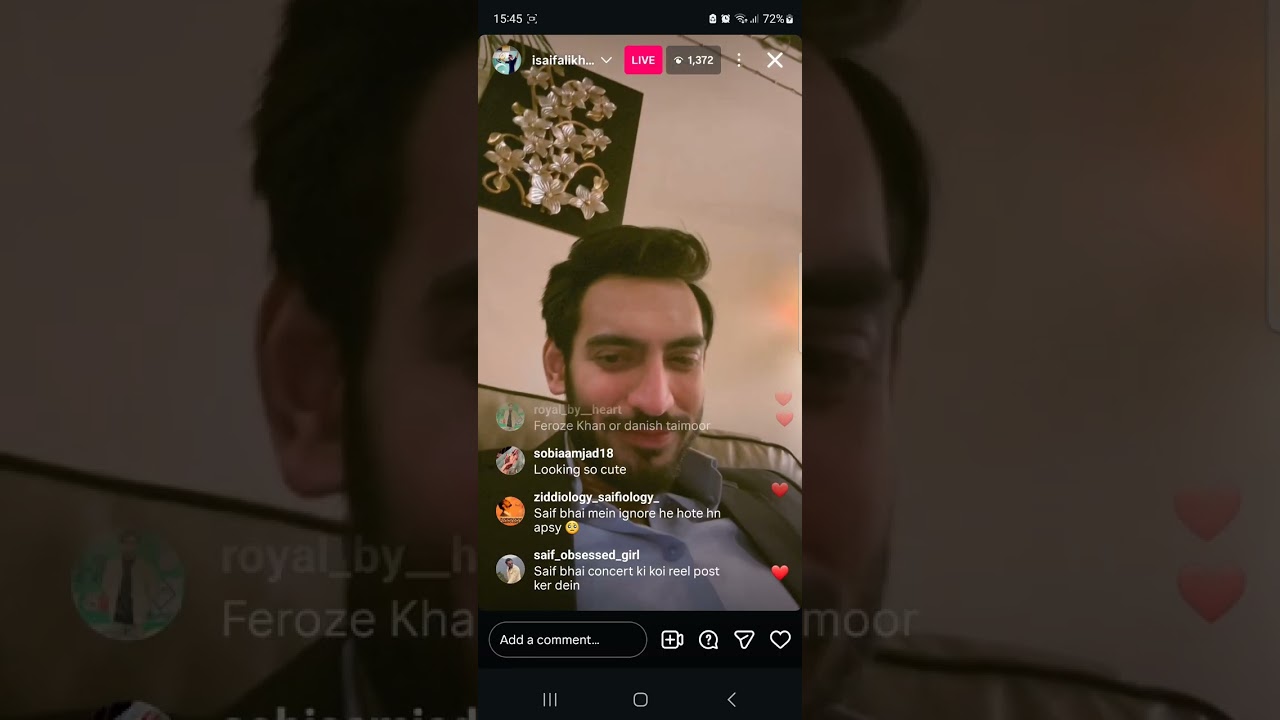 Saif Ali khan was live today on Instagram 