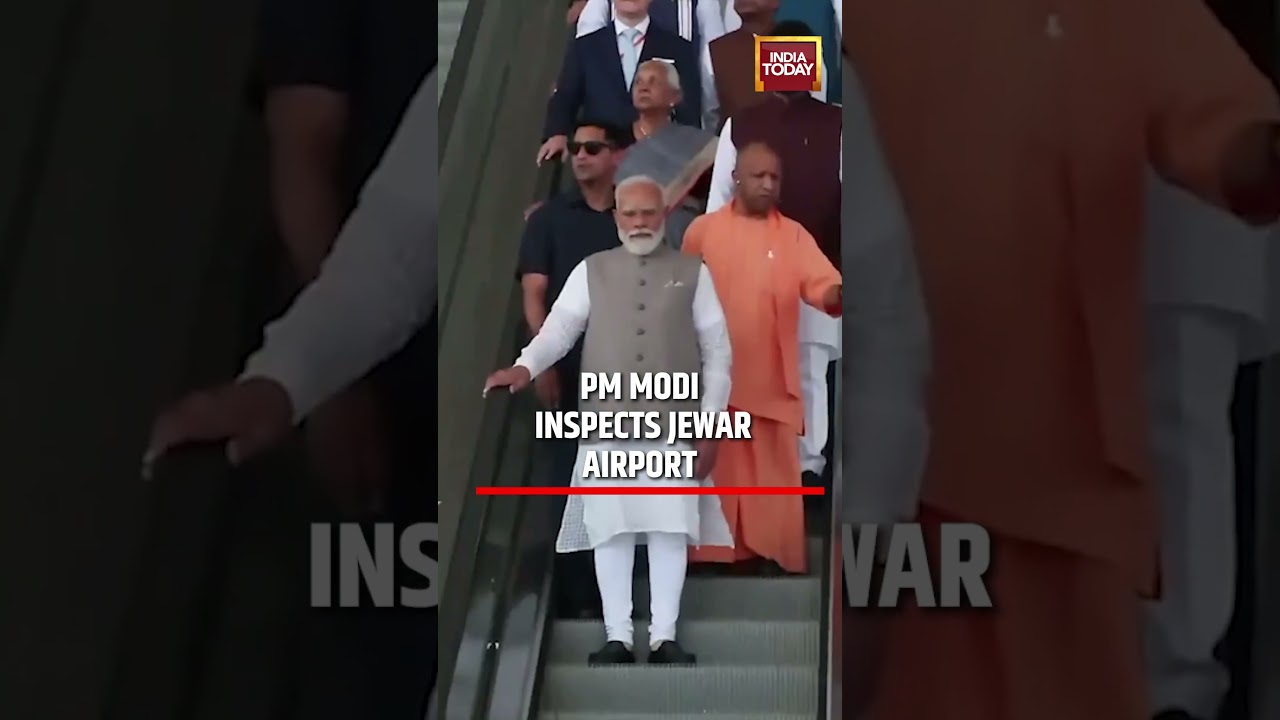 PM Modi Inspects Noida International Airport in Jewar Ahead of Phase 1 Launch #pmmodi #noidaairport