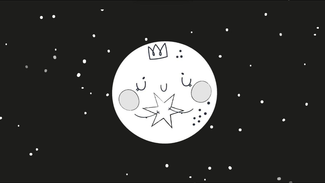 Baby Sleep Sensory Calming Relaxing Soothing high contrast fun Happy Moon Mozart piano lullaby