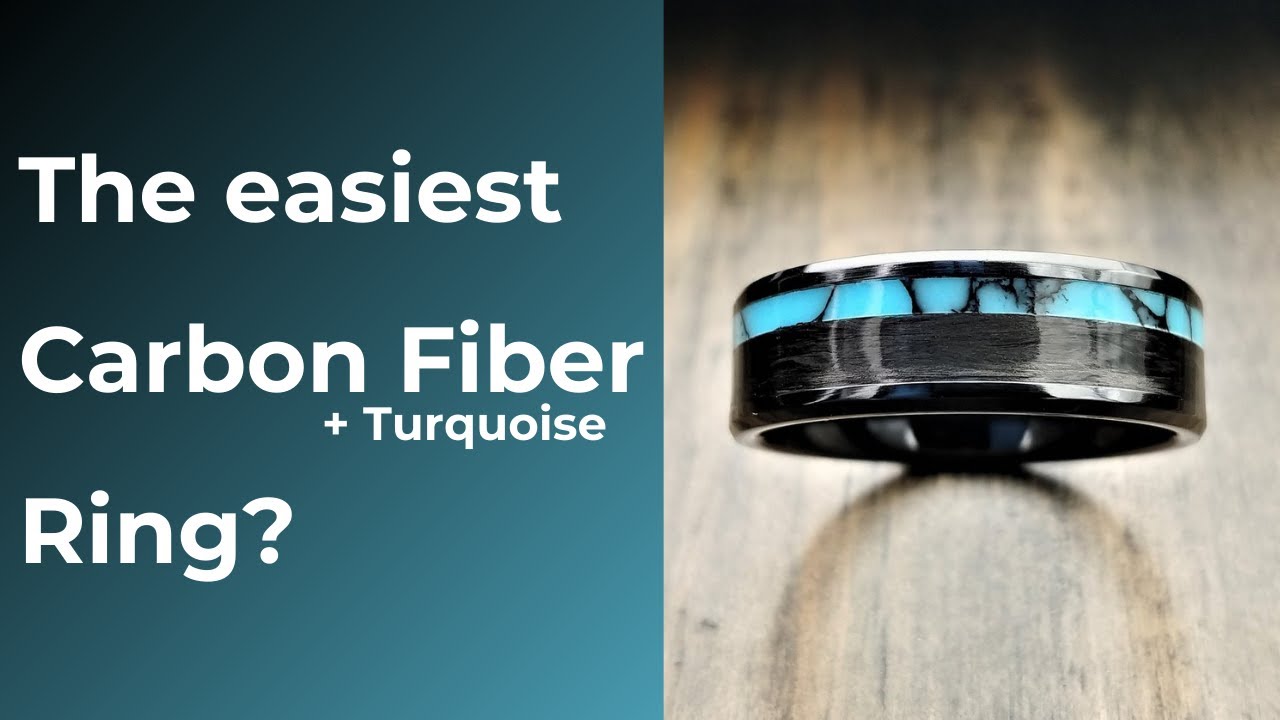 How to make A turquoise ring | With carbon Fiber