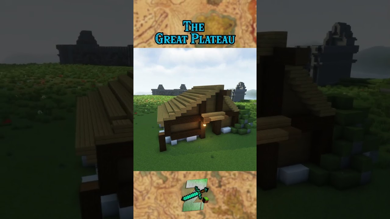 I Built the Great Plateau in Minecraft! #minecraft #zelda #botw