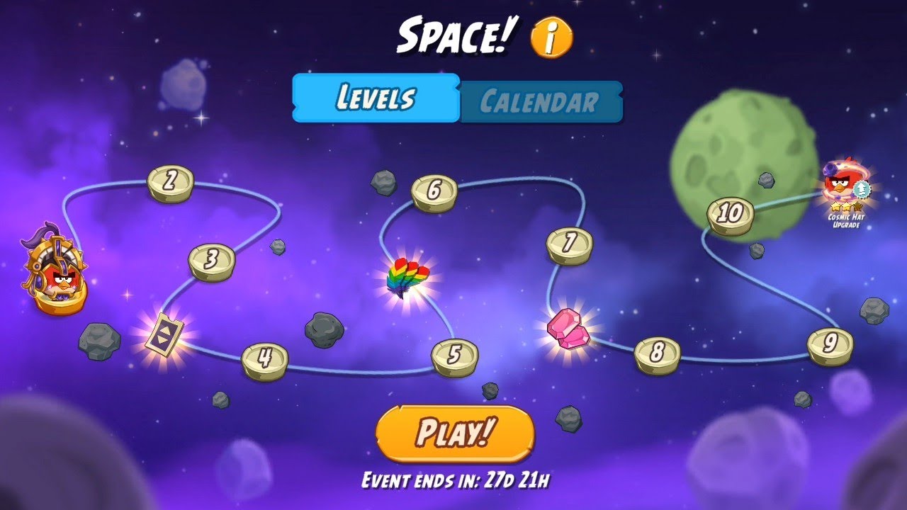 Angry Birds 2 AB2 Space levels 1 to 10 - 2025/10/24