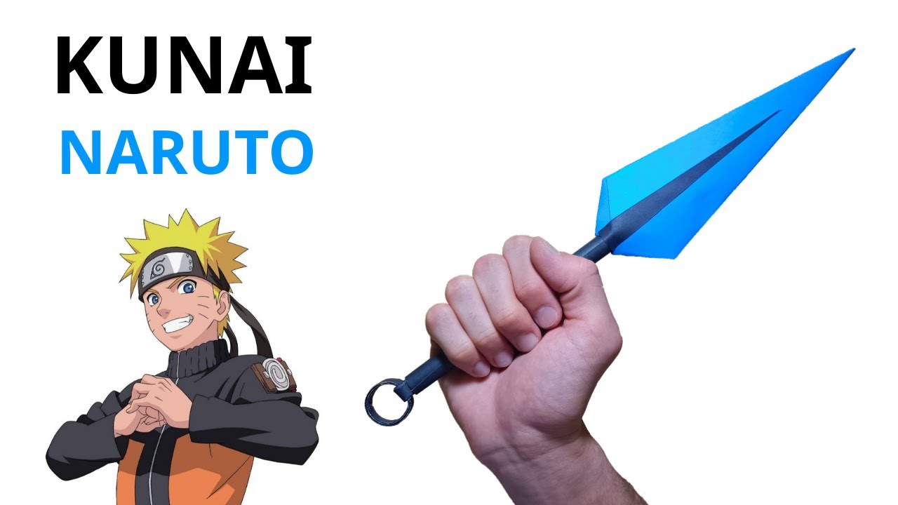 Origami Kunai Knife 🥷| How To Make A Naruto Kunai Knife With Paper! | Ninja Kunai Origami Tutorial!