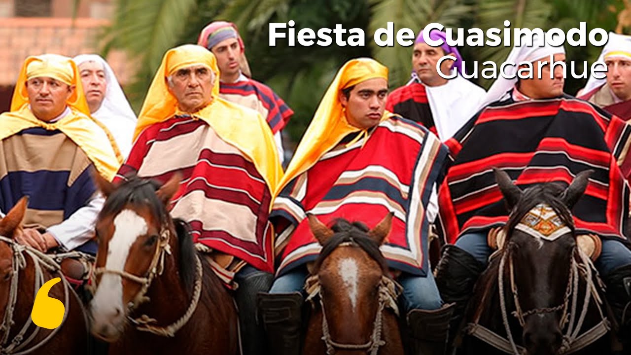 Fiesta de Cuasimodo: Jinetes chilenos ayudan a enfermos
