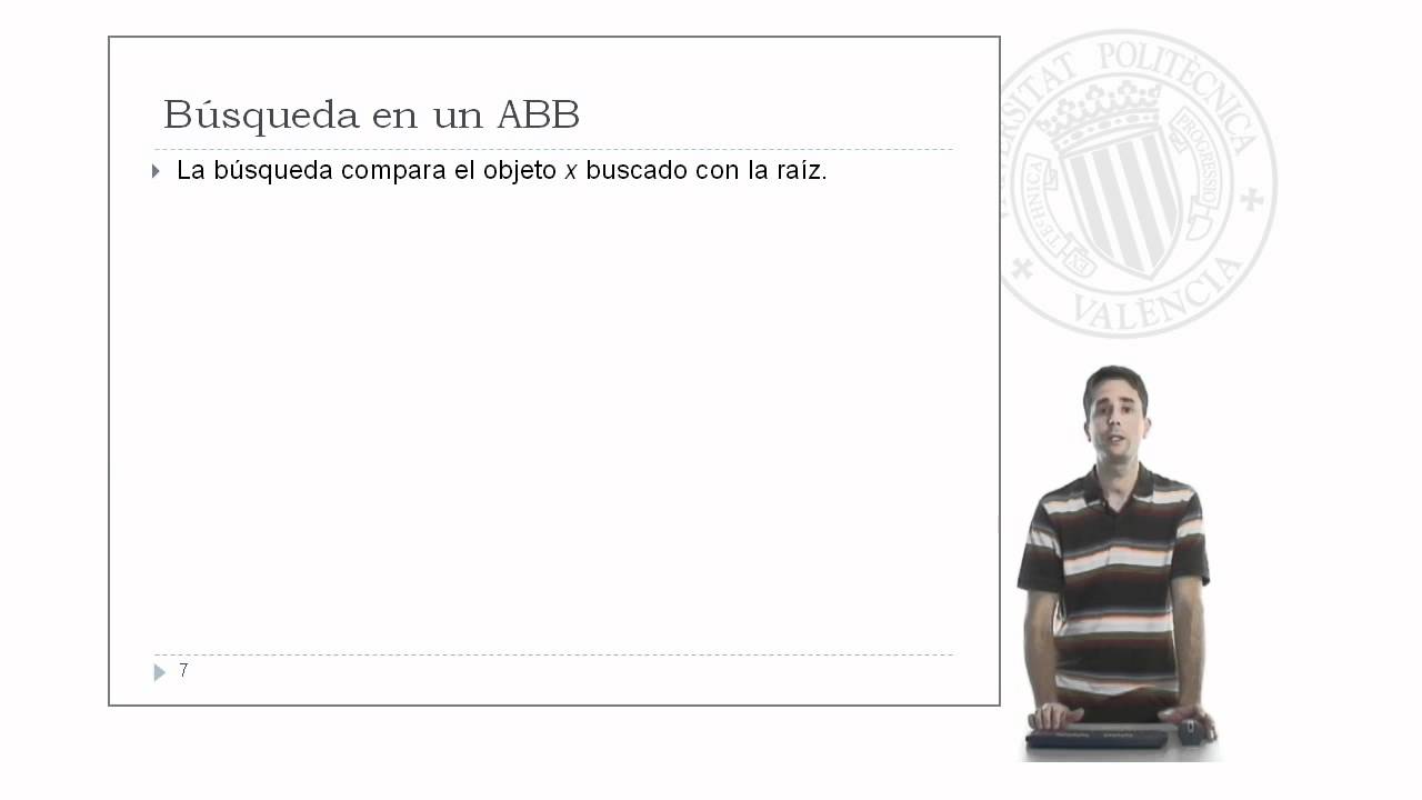 El Árbol Binario de Búsqueda |  | UPV