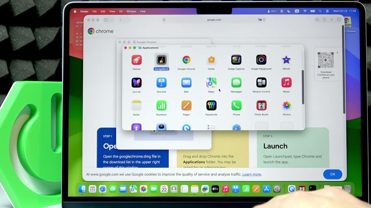 Wie installiere ich Google Chrome auf dem MacBook Air M4?