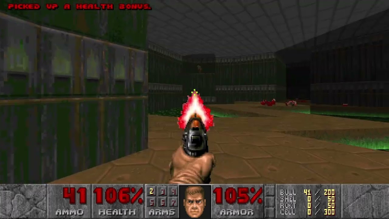 [DOOM] E1M1 Hangar (NO COMMENTARY)