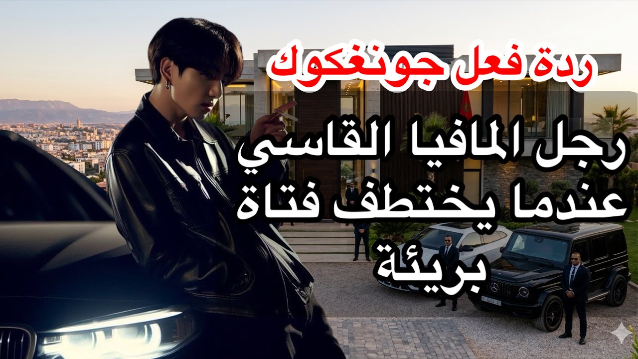 ردة فعل جونغكوك،رجل المافيا القاسي عندما يختطف فتاة بريئة لكي لا تفشي به